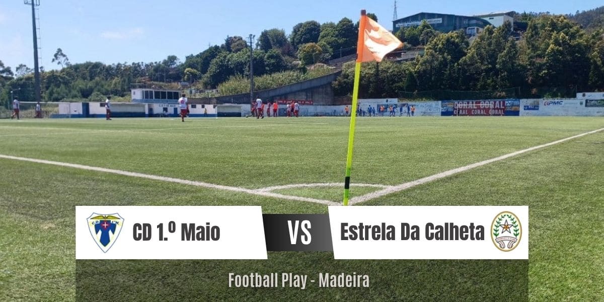 A equipa Cd 1.º Maio não consegue somar pontos frente à equipa Estrela Da Calheta Fc e perde por 2-4 (Infantis Sub-12)