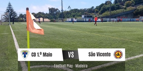 Cd 1.º Maio derrota 2-1 a equipa Acd São Vicente 