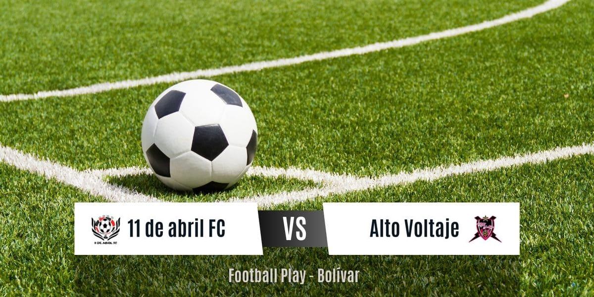 Alto Voltaje FC vence contundentemente a 11 de Abril FC por 2-8 (Sub-7)