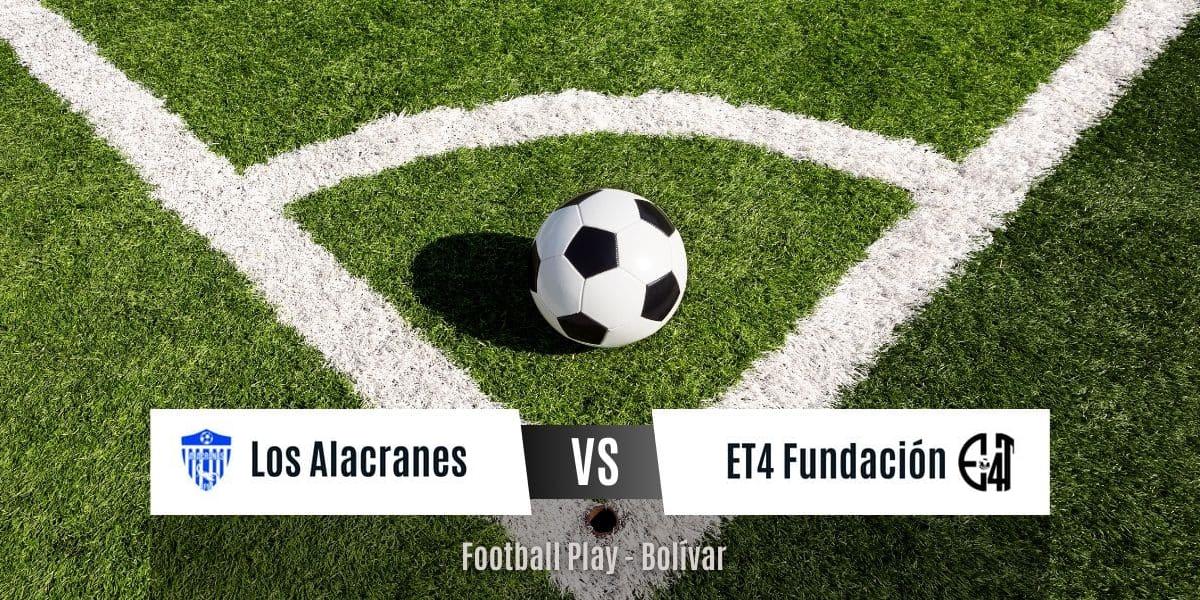 Empate 1-1 entre Los Alacranes y ET4 Fundación (Sub-20)