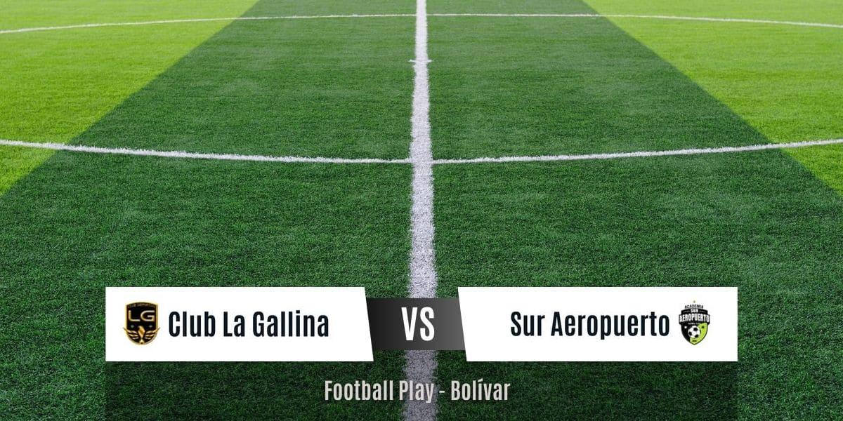 Victoria de Club La Gallina 2-1 frente a Acad. Sur Aeropuerto (Sub-18)