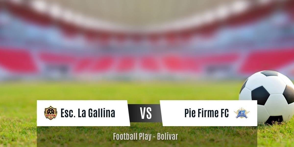 Ajustada victoria de Escuela La Gallina sobre Pie Firme FC por 1-0 (Sub-18)