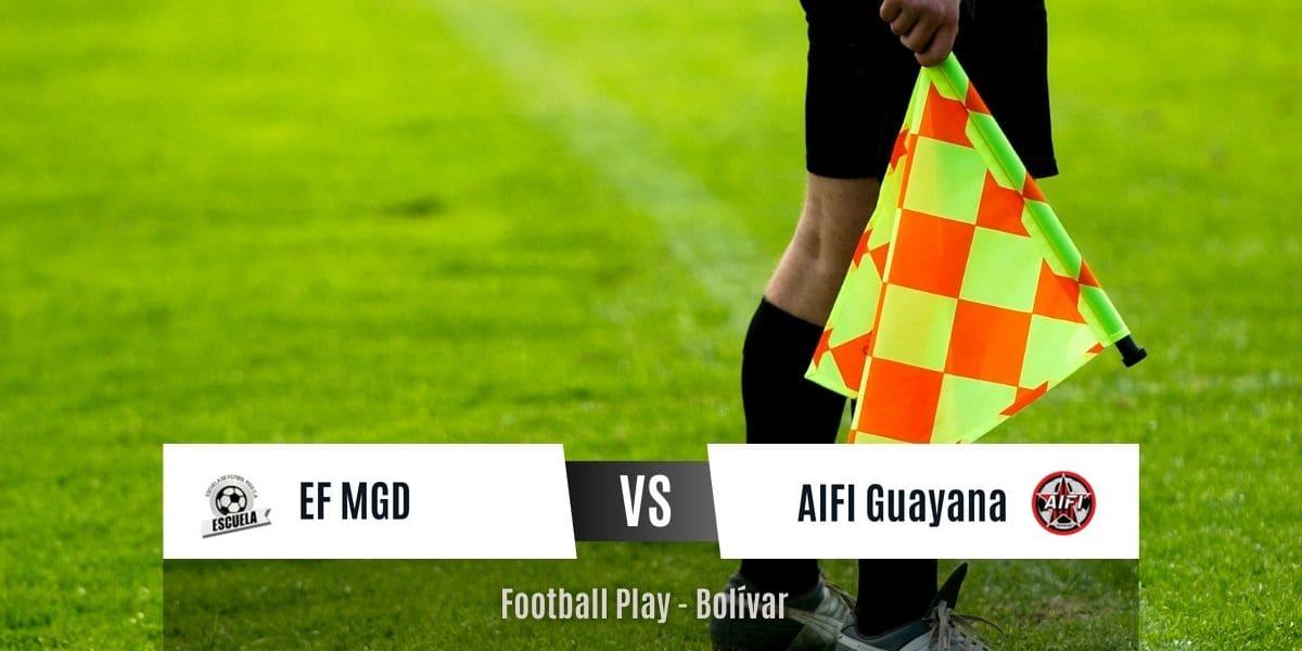 AIFI de Guayana sufre, pero obtiene victoria 1-2 sobre EF MGD (Sub-13)