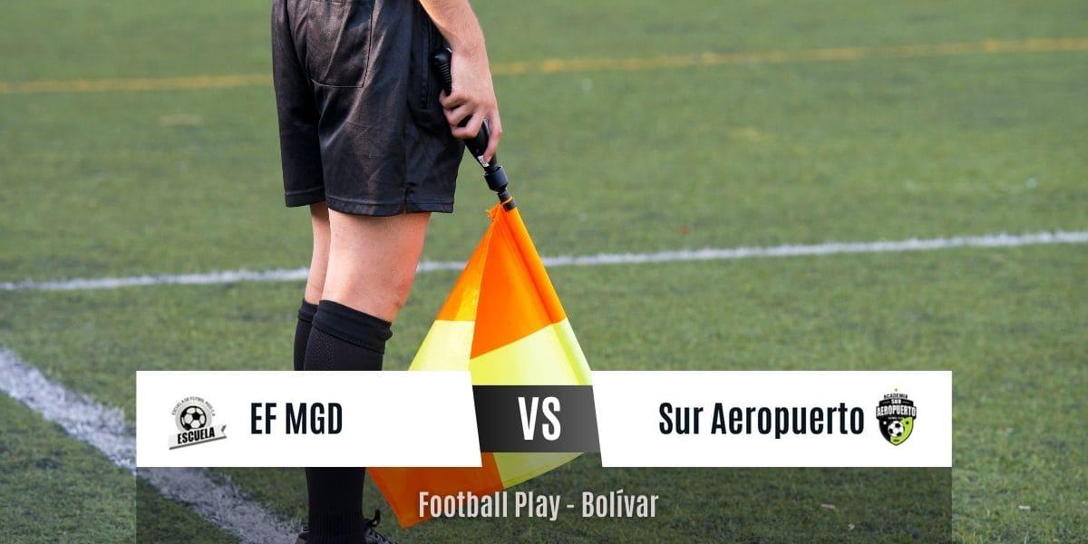 EF MGD y Acad. Sur Aeropuerto empatan a 1 (Sub-13)