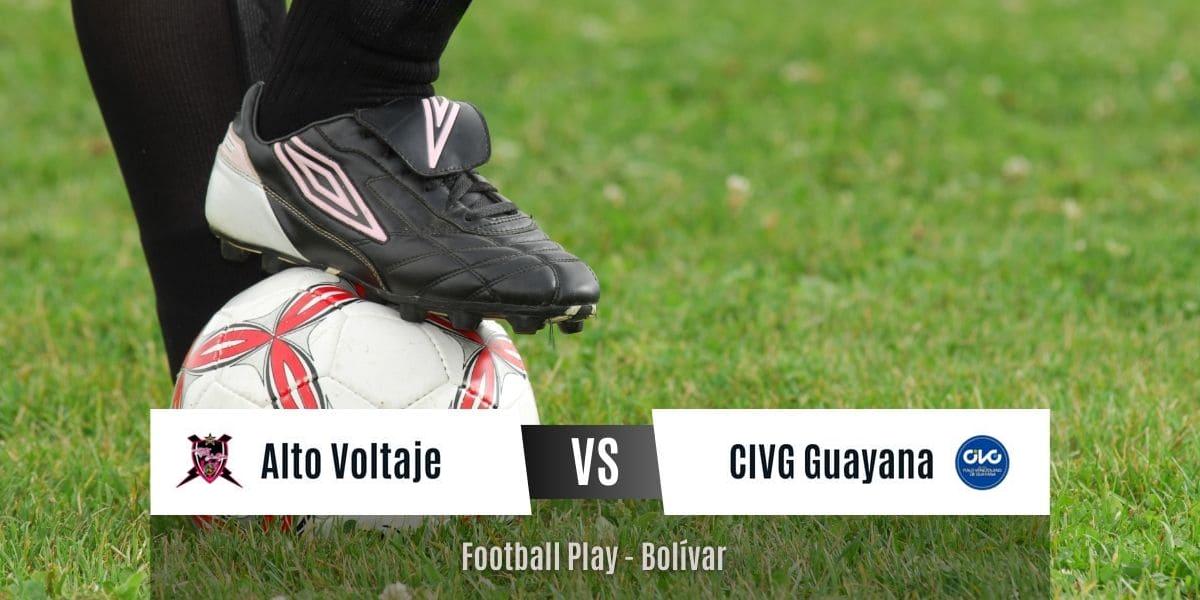 Alto Voltaje FC y CIVG Guayana empatan 1-1 en juego intenso y emocionante (Sub-12)