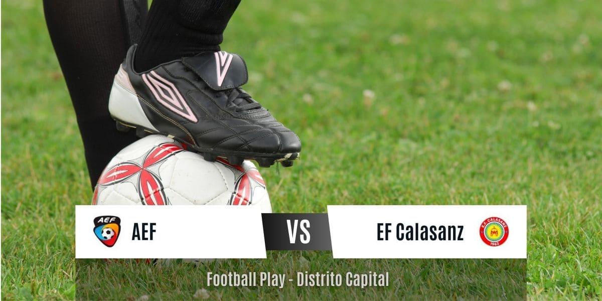 AEF y EF Calasanz empatan 1-1 en el partido de ida de semifinales (Sub-10)