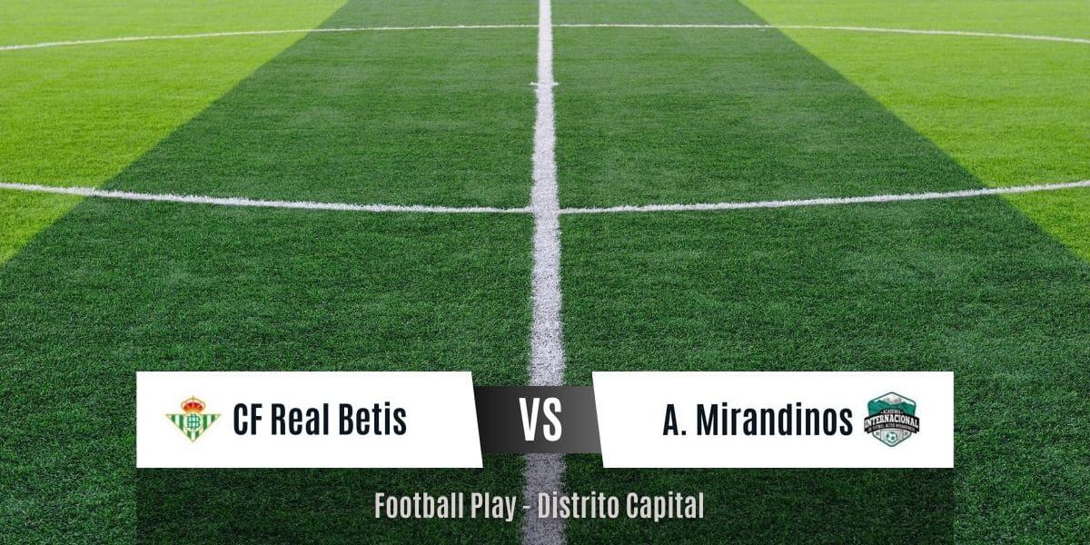 Victoria fuera de casa de Altos Mirandinos sobre CF Real Betis por 0-4 (Sub-14)