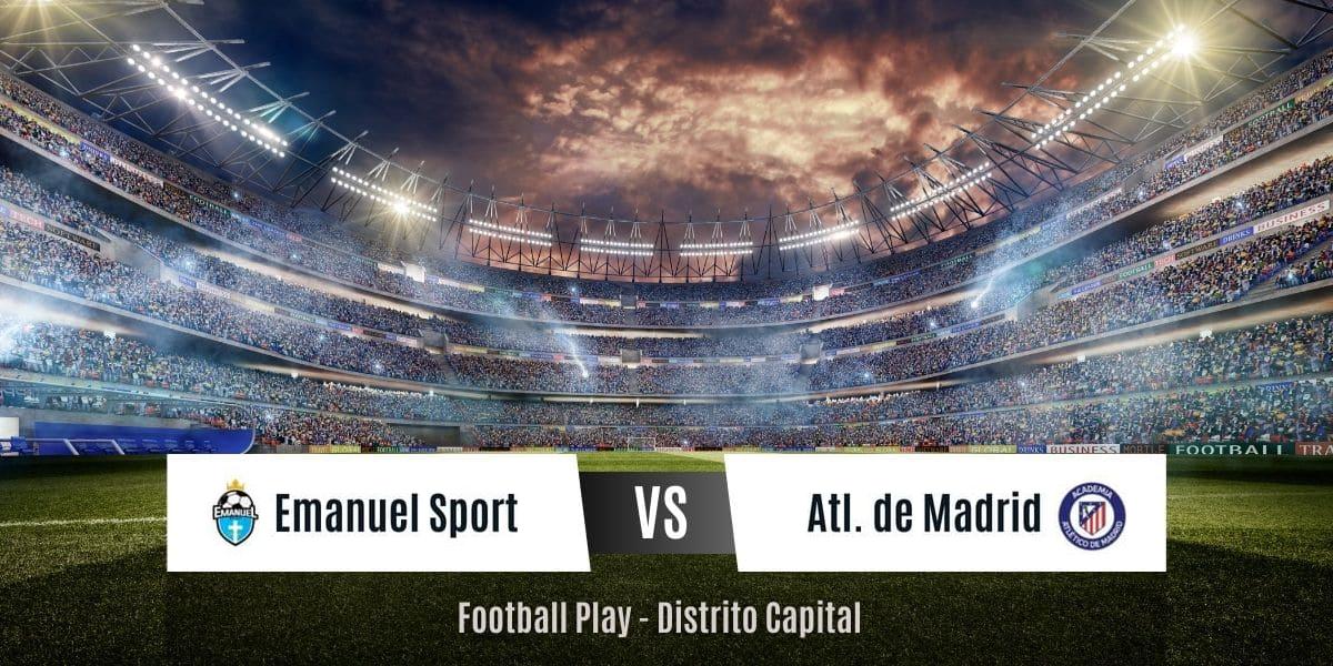 Emanuel Sport y Atl. de Madrid empatan en vibrante juego 2-2 (Sub-16)