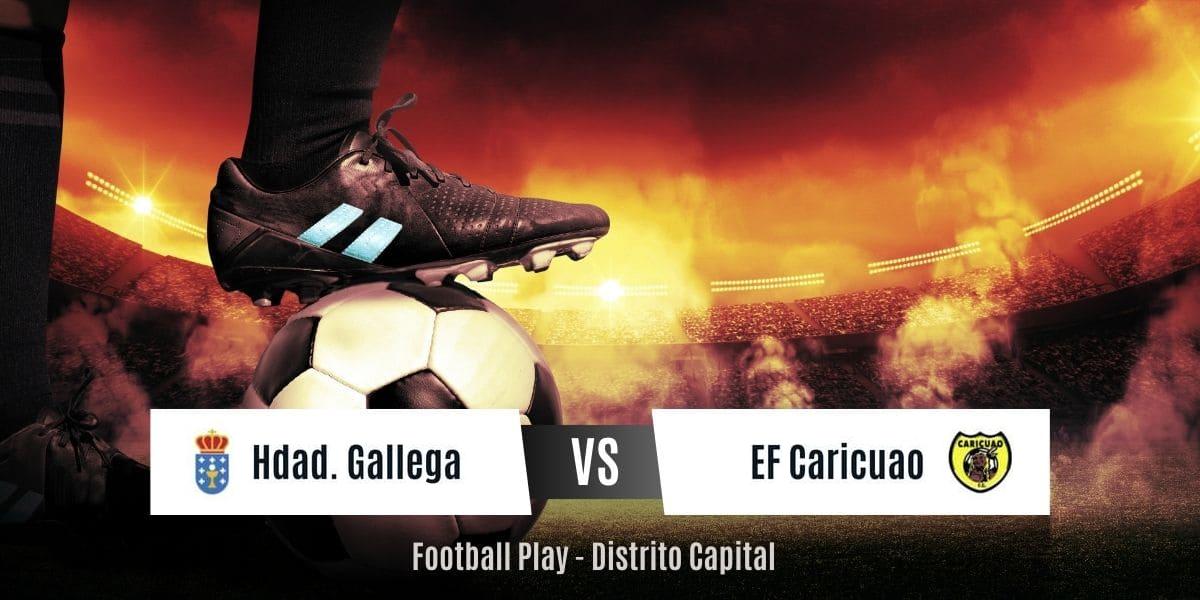 Hermandad Gallega y EF Caricuao FC empatan en vibrante juego 2-2 (Sub-16)