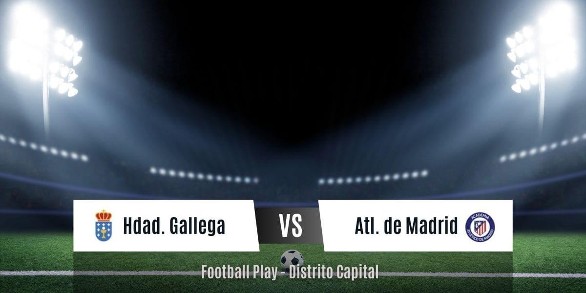 Hermandad Gallega vence a Atlético de Madrid por 3-0 y da un gran paso para alcanzar la final (Sub-18)