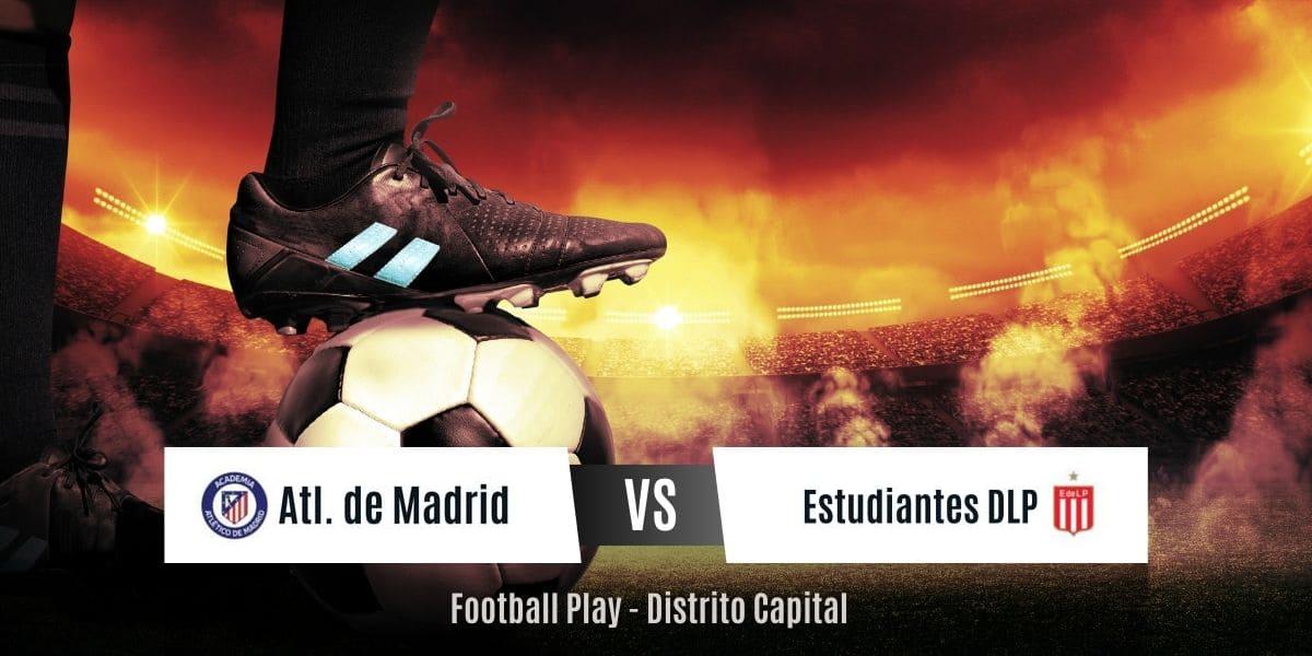 Atl. de Madrid y Estudiantes DPL empatan 1-1 en juego intenso y emocionante (Sub-16)