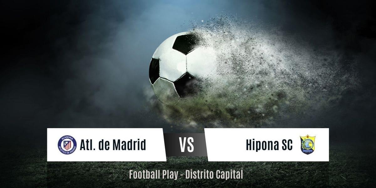 Atl. de Madrid y Hipona SC empatan 2-2 en juego intenso y emocionante (Sub-16)