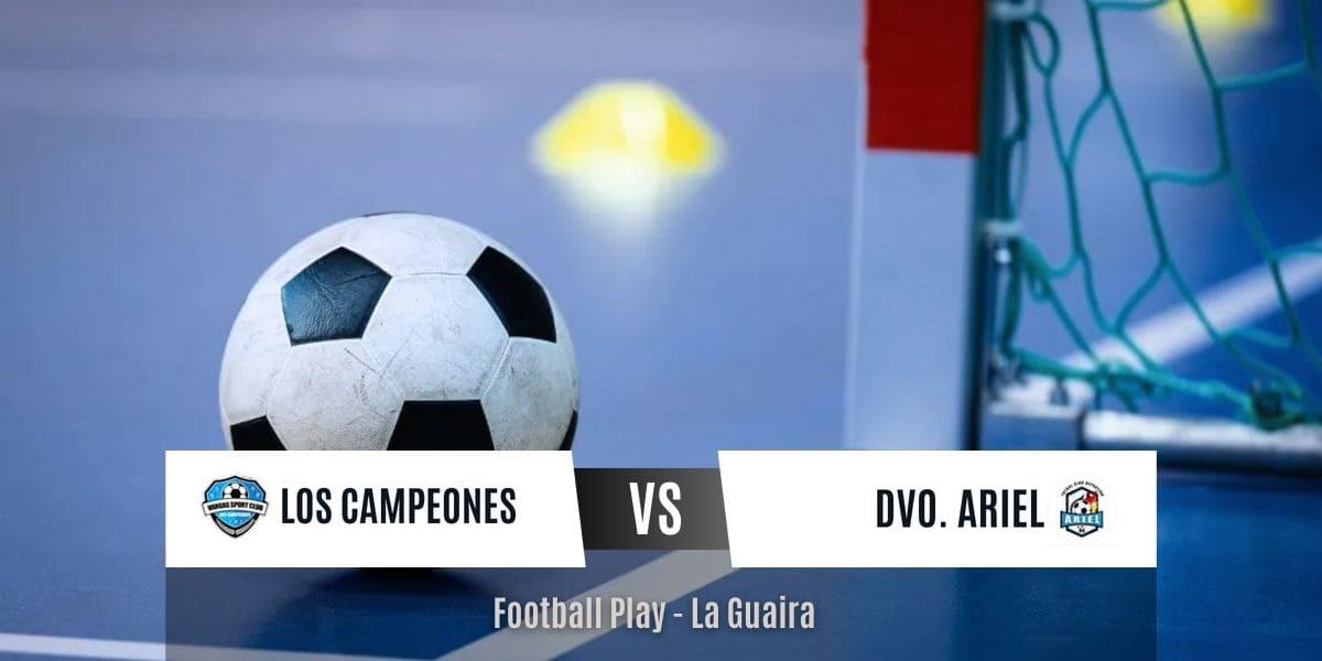 E.D.F Los Campeones fue superior a FC Deportivo Ariel y lo vence por 7-4 (Futsal Sub-15)