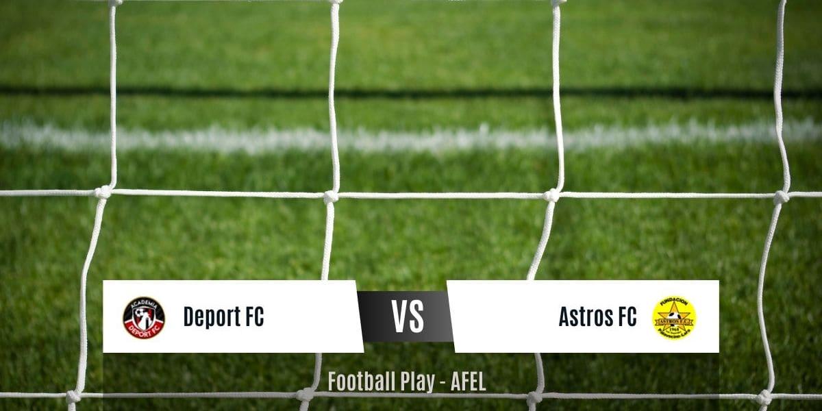Empate 1-1 entre Deport FC y Astros FC (Sub-16)