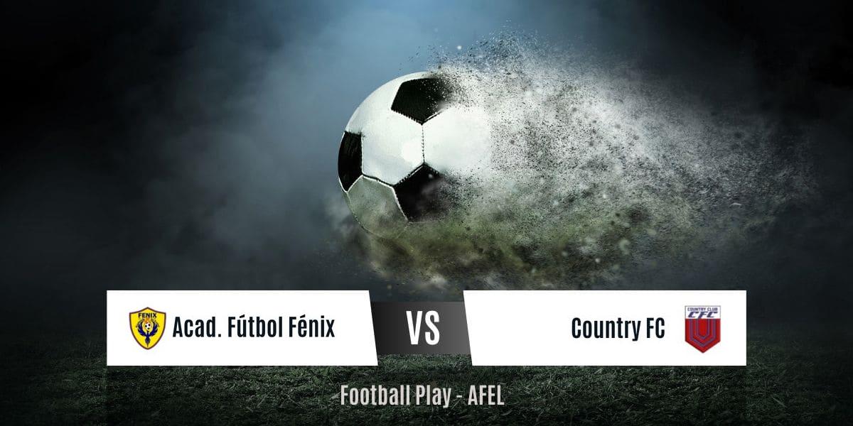 Acad. Fútbol Fénix y Country FC empatan sin goles (Sub-11)